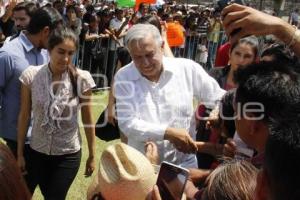 VISITA AMLO . TEXMELUCAN