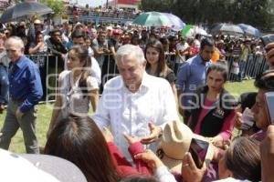 VISITA AMLO . TEXMELUCAN