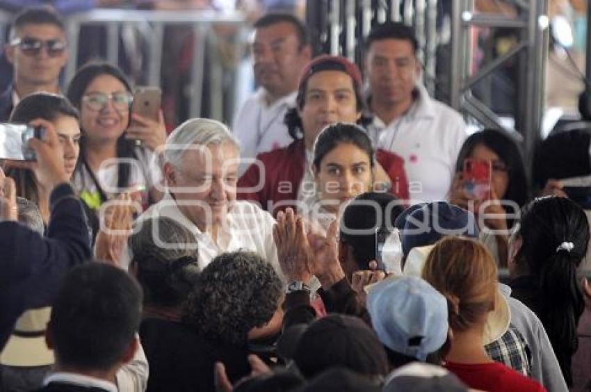 VISITA AMLO . TEXMELUCAN