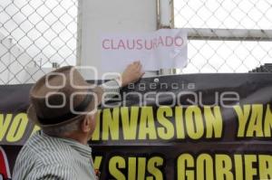 MANIFESTACIÓN . AGUA DE PUEBLA