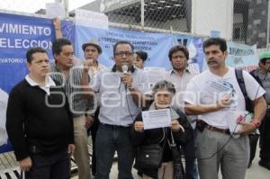 MANIFESTACIÓN . AGUA DE PUEBLA