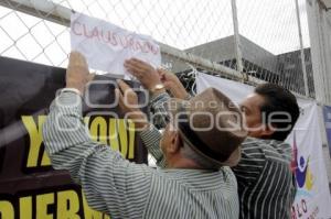 MANIFESTACIÓN . AGUA DE PUEBLA