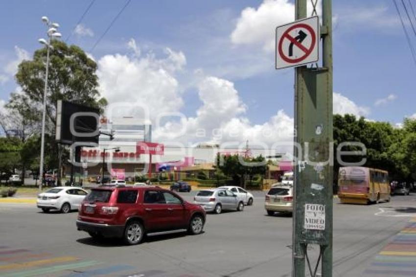 PROHIBICIÓN VUELTA CONTINUA