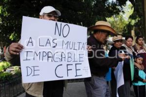 CHOLULA .  COBROS EXCESIVOS CFE