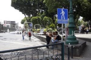 ZÓCALO . ZONA PEATONAL