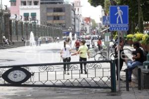 ZÓCALO . ZONA PEATONAL