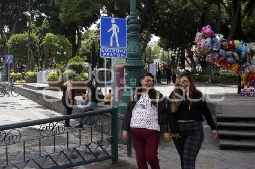 ZÓCALO . ZONA PEATONAL