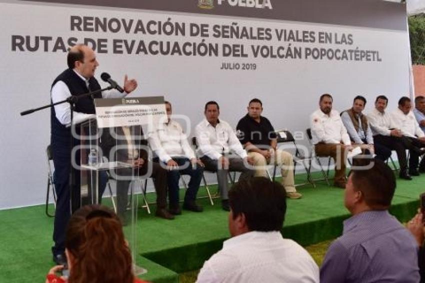 RENOVACIÓN SEÑÁLETICAS . POPOCATÉPETL