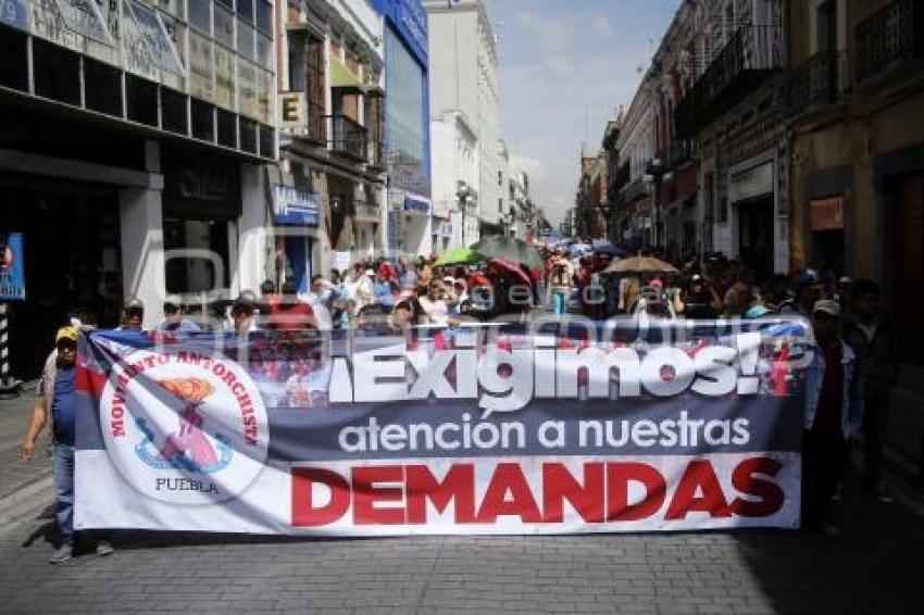 MANIFESTACIÓN . ANTORCHA CAMPESINA