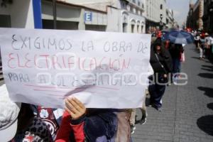 MANIFESTACIÓN . ANTORCHA CAMPESINA