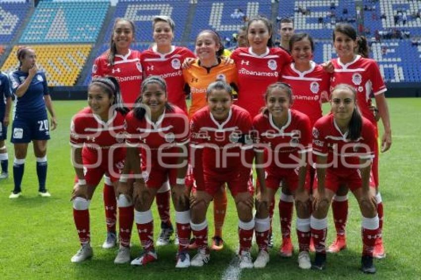 FUTBOL FEMENIL . CLUB PUEBLA VS TOLUCA