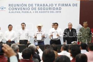 LMB . FIRMA DE CONVENIO DE SEGURIDAD . AJALPAN