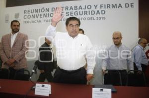 LMB . FIRMA DE CONVENIO DE SEGURIDAD . TEHUACÁN
