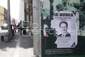 CARTEL DE SE BUSCA . ALFONSO ESPARZA