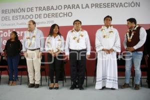 REUNIÓN GOBIERNO ESTATAL . COHUECAN