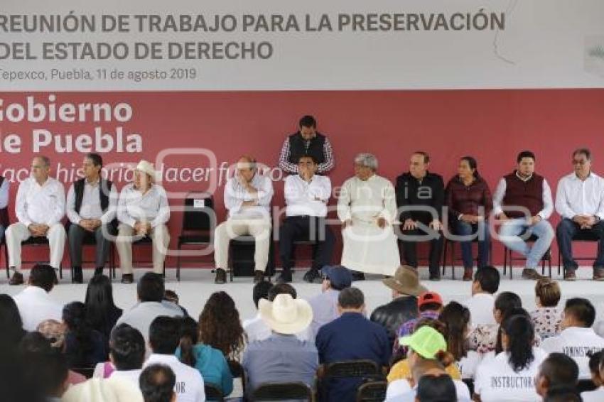 REUNIÓN GOBIERNO ESTATAL . TEPEXCO