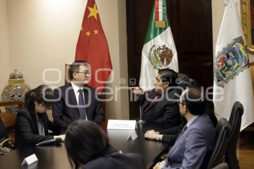 GOBIERNO ESTATAL . REUNIÓN EMBAJADOR CHINA