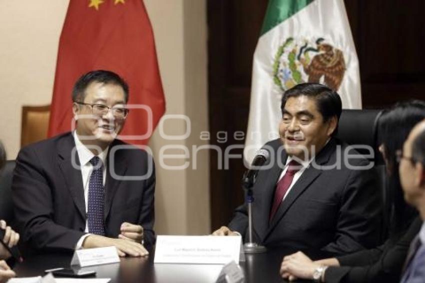 GOBIERNO ESTATAL . REUNIÓN EMBAJADOR CHINA