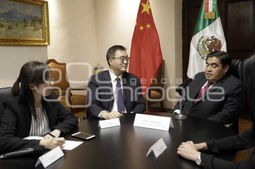 GOBIERNO ESTATAL . REUNIÓN EMBAJADOR CHINA