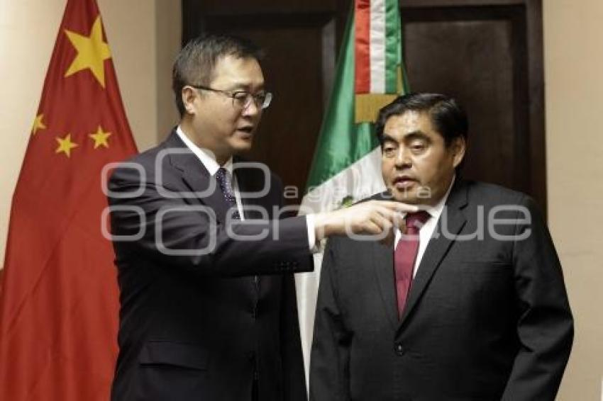 GOBIERNO ESTATAL . REUNIÓN EMBAJADOR CHINA