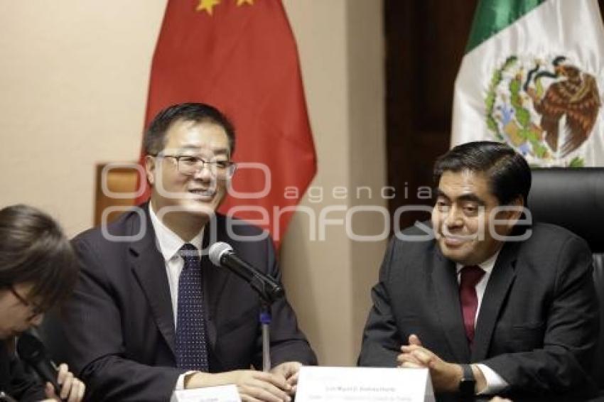 GOBIERNO ESTATAL . REUNIÓN EMBAJADOR CHINA