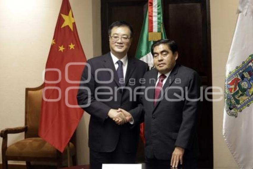 GOBIERNO ESTATAL . REUNIÓN EMBAJADOR CHINA