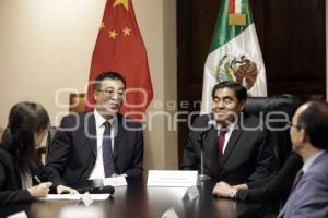 GOBIERNO ESTATAL . REUNIÓN EMBAJADOR CHINA