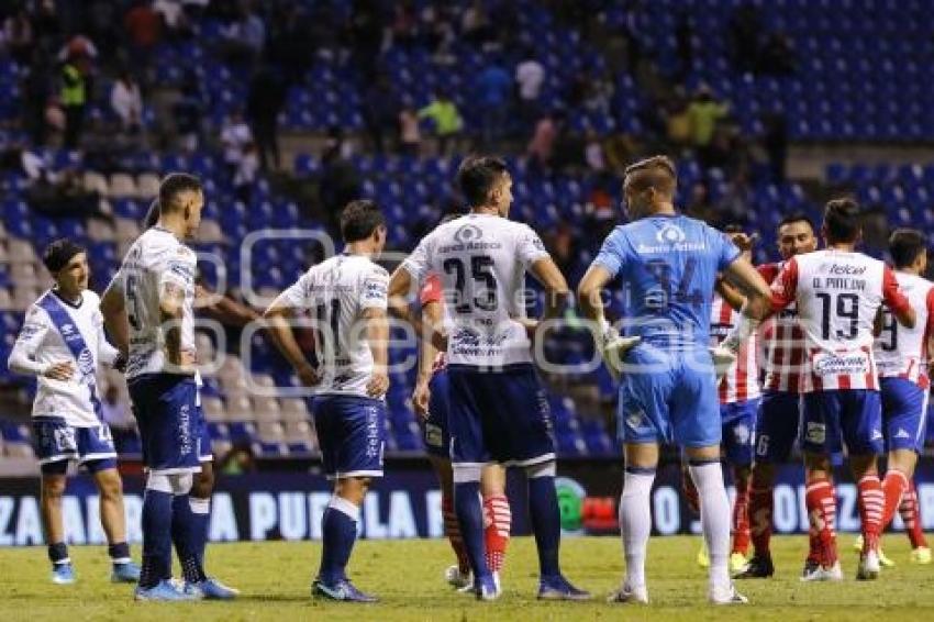 FÚTBOL . CLUB PUEBLA VS SAN LUIS