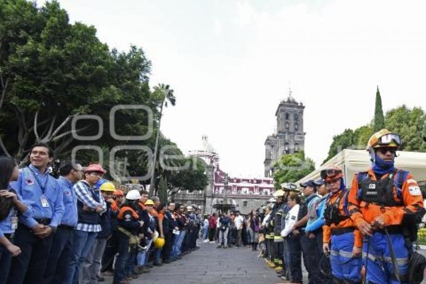 MACROSIMULACRO . ZÓCALO