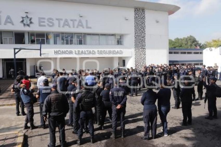 MACROSIMULACRO . POLICÍA ESTATAL