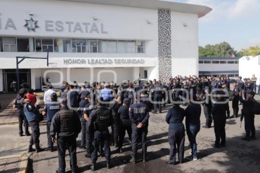 MACROSIMULACRO . POLICÍA ESTATAL