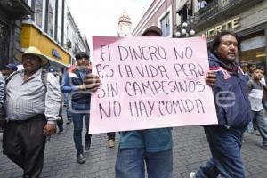 MANIFESTACIÓN . CAMPESINOS