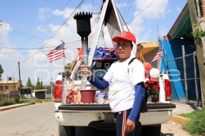 TLAXCALANCINGO . ANTORCHA GUADALUPANA