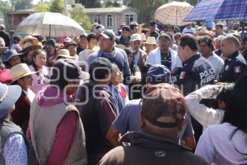 MANIFESTACIÓN POBLADORES ZACATEPEC