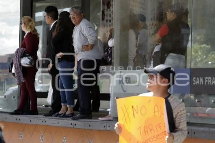 MANIFESTACIÓN ALZA DEL PASAJE