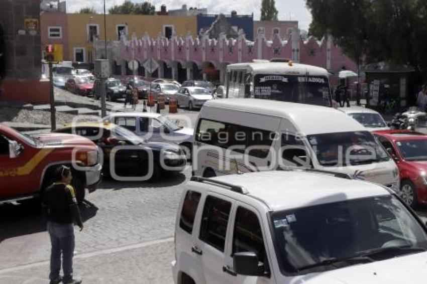 MANIFESTACIÓN ALZA DEL PASAJE . TRAFICO