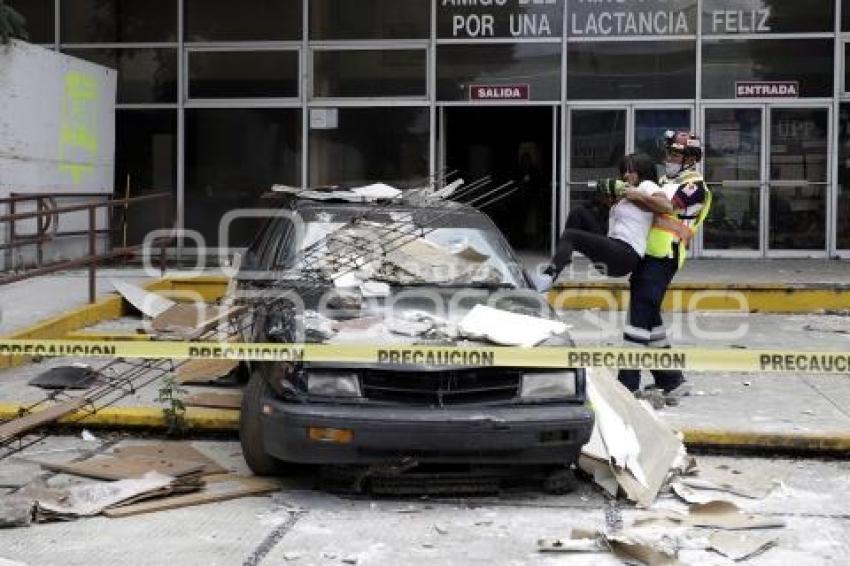 CRUZ ROJA .  SIMULACRO