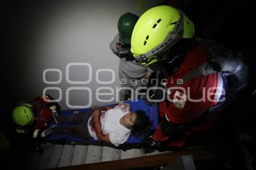CRUZ ROJA . SIMULACRO