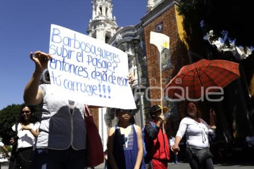 MANIFESTACIÓN ALZA PASAJE