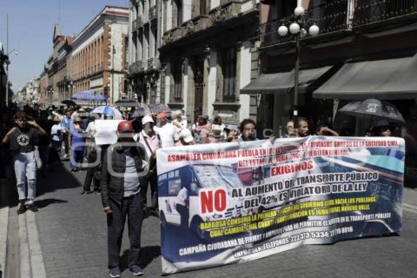 MANIFESTACIÓN ALZA PASAJE