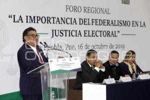 FORO REGIONAL FEDERALISMO ELECTORAL