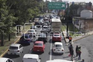 BLOQUEO RECTA A CHOLULA