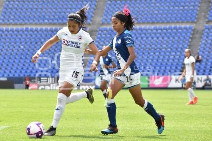 FUTBOL FEMENIL . PUEBLA VS CRUZ AZUL