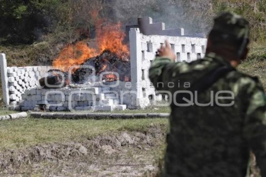 INCINERACIÓN DE NARCOTICOS