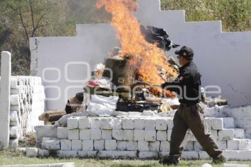 INCINERACIÓN DE NARCOTICOS