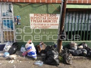 SUSPENSIÓN RECOLECCIÓN BASURA