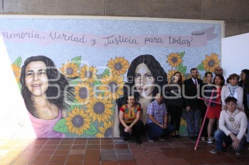 IBERO . MURAL VICTIMAS VIOLENCIA GENERO