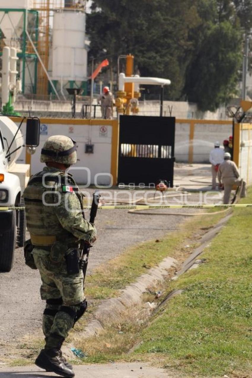 FUGA DE GAS . SUBESTACIÓN PEMEX