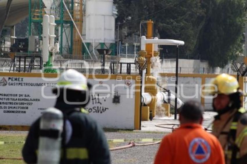 FUGA DE GAS . SUBESTACIÓN PEMEX