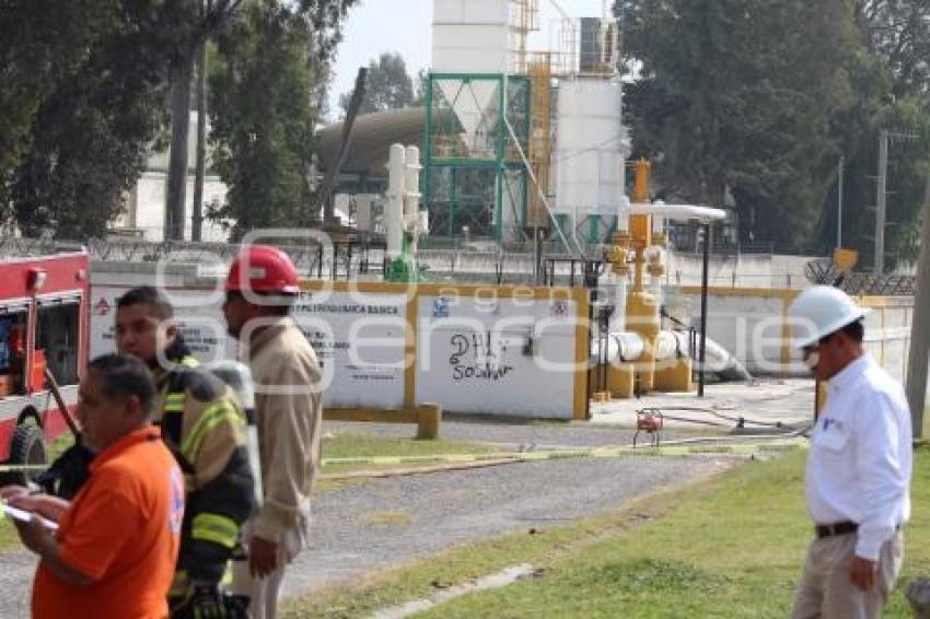 FUGA DE GAS . SUBESTACIÓN PEMEX